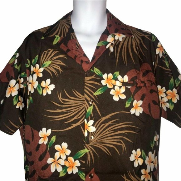 Hilo Hattie Lightweight Floral Hawaiian Shirt L - Picture 2 of 8